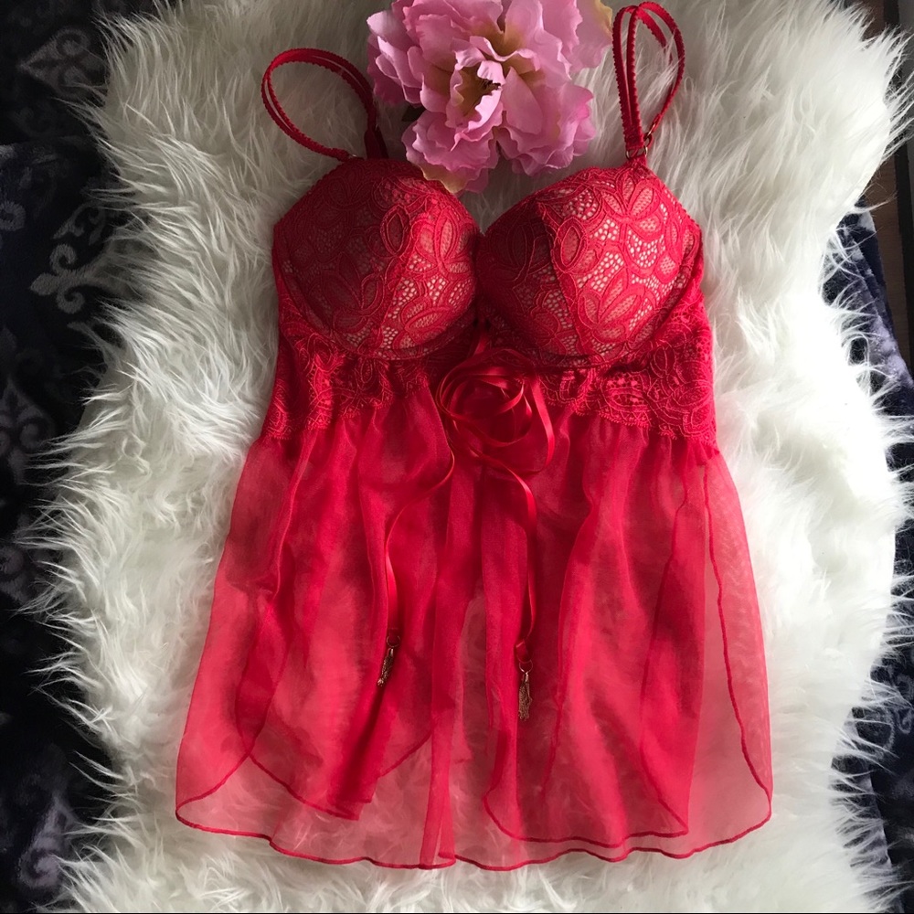 Victoria Secret Necklace Strap BabyDoll Sz 36C - Picture 2 of 8